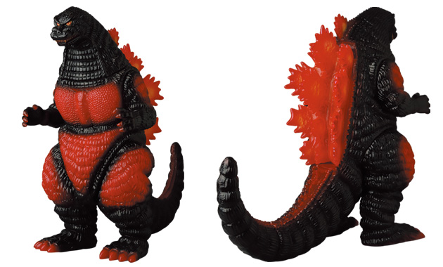 Medicom Godzilla Vinyl Wars EX Giant Burning Godzilla Clear Red